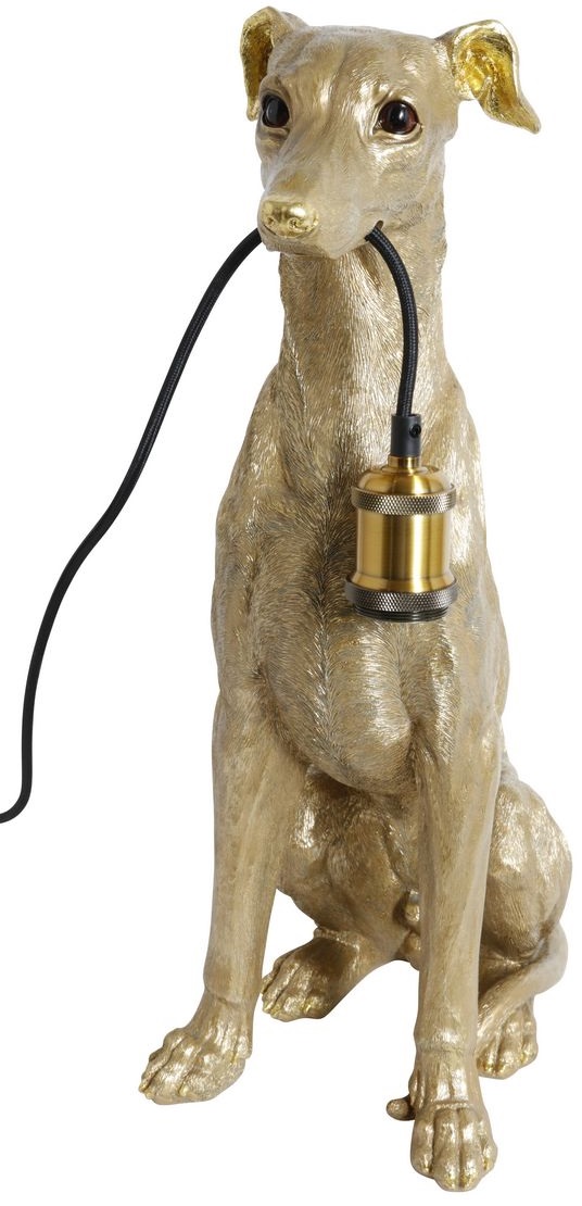 Sitzender Hund Tischlampe Gold Tischlampen Trendrum At